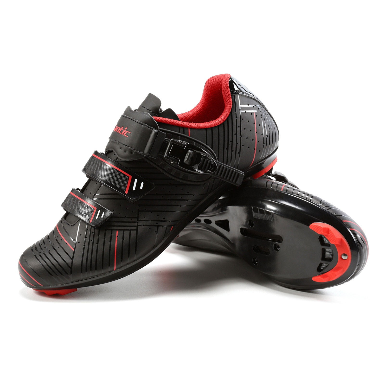 Roadway Santic Cycling Shoes Road Bike Shoes Unisex Mens or Womens Road Cycling Riding Shoes Bike Shoes with Buckle 