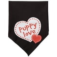 thumbnail image 2 of Puppy Love Screen Print Bandana Black Small, 2 of 2