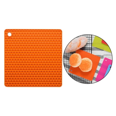 

Silicone Mats Hot Pot Holders ing Mat Potholders Kitchen Tool Heat Resistant to 230℃ Non- Durable Flexible Easy