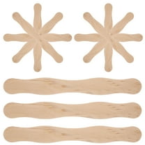 WHAMVOX Disposable Wooden Tongue Depressors for Medical Use Khaki Color 50 Pieces per Pack