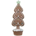 thumbnail image 2 of Gingerbread Cookie Christmas Tree with Icing and Star Decoration - 11.5", 2 of 7
