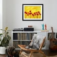 thumbnail image 4 of Art.com Red Flowers On Yellow Art Print by Patty Baker, Black Frame Wall Art, 40" x 32", 4 of 5