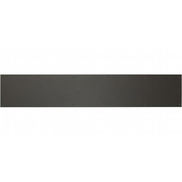 8 x 34 in. Screw Mount Dark Bronze Aluminum Kick Plate