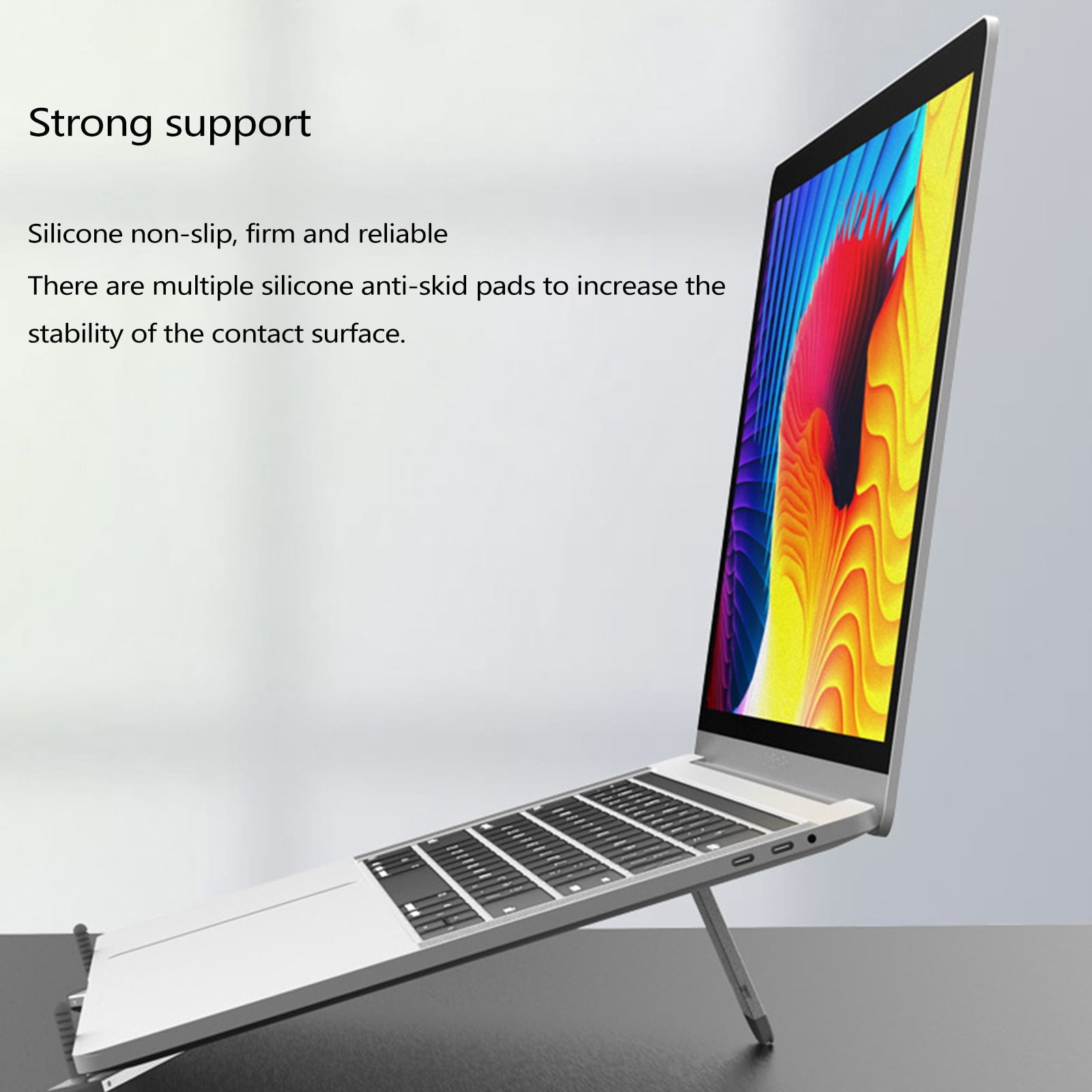 Aluminum Alloy Ergonomic Computer Lifting Stand Lightweight Protable Laptop Holder Bracket to Elevate Laptop 11-15inch