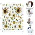 thumbnail image 4 of White Sunflower Butterfly Sun Pattern Blanket,Comfortable Soft Flannel Throw Blanket,All Season,Warm Lightweight Blankets for Sofa Bed Couch Living Room Chair,30"x40", 4 of 4