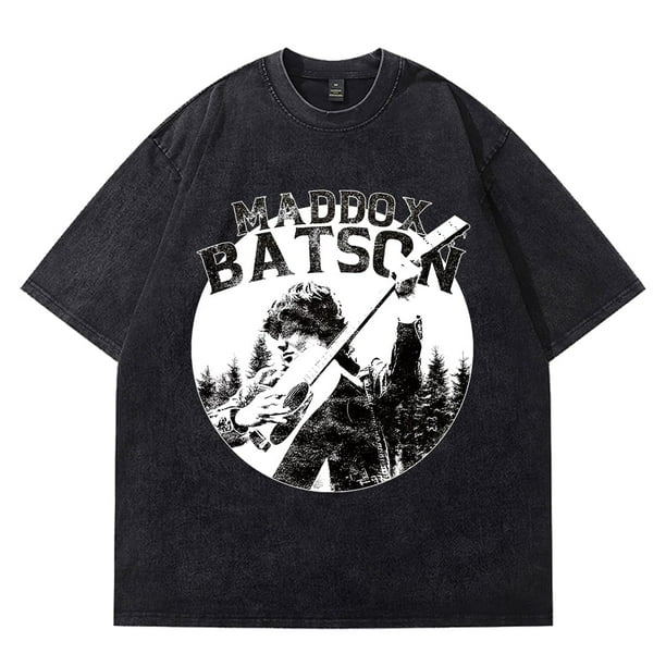 Maddox Batson Playera Estampada Lavada Vintage Unisex Manga Corta Merch Gira Camino a Indio