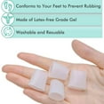 thumbnail image 3 of Pinkiou Gel Toe Sleeves Toe Protector Relieving Toe Pain Reduce Irritation from Shoes Corn Pad Protectors for Calluses, Blisters, Toes and Fingers 5 Pack, 3 of 7