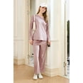 thumbnail image 4 of U2SKIIN Womens Fleece Pajama Set, Fluffy Pullover Winter Sleepwear Soft Plush Sleepwear Fuzzy Pjs set,(Dark Pink,M), 4 of 5