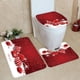 thumbnail image 2 of De Alfombrillas Navideñas, Alfombrilla Antideslizante De Papá Noel, Felpudo Para Baño, Funda Para Asiento De Inodoro, Alfombrilla Para Suelo De Inodoro En Forma De U 3 Uds Advancent HA045820-01, 2 of 6