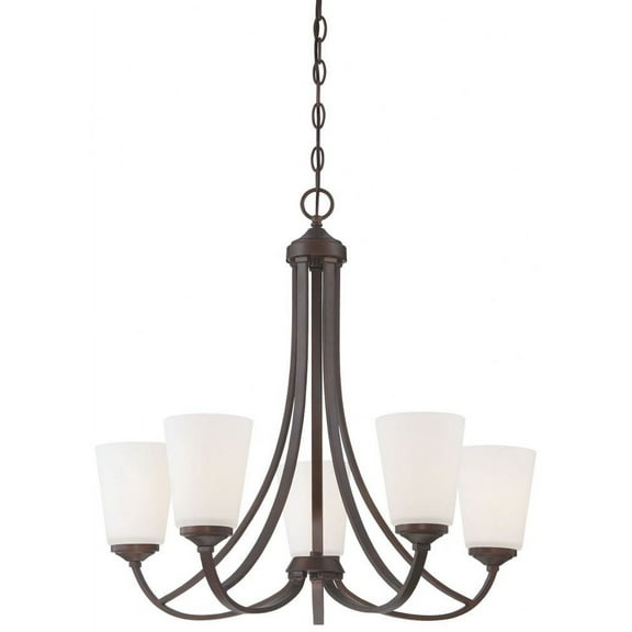Minka Lavery 4965-284 Overland Park 5 Light Chandelier in Vintage Bronze