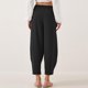 thumbnail image 4 of Pantalones palazzo holgados de pierna ancha para mujer - Cintura con cordón, bolsillos funcionales, 4 of 6