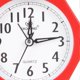 thumbnail image 2 of Alarm Clock Silent Battery Operated Decorative Metal Case Desktop Small Clock for Bedside Nightstand Red, 2 of 3