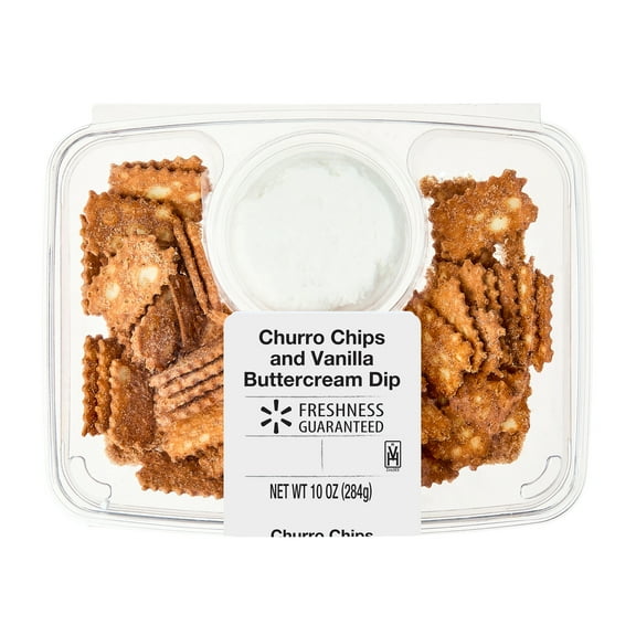Freshness Guaranteed Churro Chips and Vanilla Buttercream Dip Party Tray, 10 oz