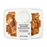 Freshness Guaranteed Churro Chips and Vanilla Buttercream Dip Party Tray, 10 oz