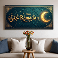 thumbnail image 6 of LUUFILx Ramadan Celebration Backdrop Crescent Moon Hanging Stars Night Decor Banner Festive Decorations Eid Mubarak Party Photography Props Ramadan Festival, 6 of 8