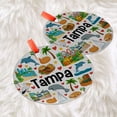 thumbnail image 3 of Tampa Christmas Ornament, Ceramic, Acrylic, Keepsake for Mother’s Day, Valentine’s Decoration, Festive Gift, Heirloom 2025, Holiday Tree Decoration, Seasonal Home Décor, 3 of 5