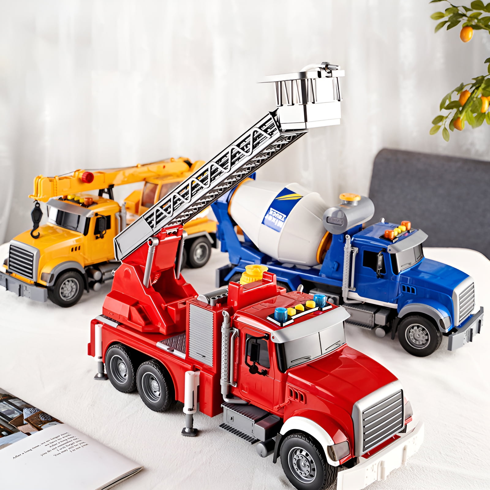 BESTSKY Tractor Building Blocks Toy,Safe Materials Assembled Building Block,Long-Lasting Fun Engineering Car Toy,Style2