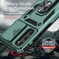 thumbnail image 5 of for Samsung Galaxy S20 Case with Camera Lens Cover Screen Protector, Dual Layer Military-Grade Drop Tested Magnetic Ring Holder Kickstand Protective Phone Case for Samsung Galaxy S20 5G (Dark Green), 5 of 17