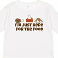 thumbnail image 4 of Inktastic I'm Just Here for the Food Boys or Girls Long Sleeve Toddler T-Shirt, 4 of 5