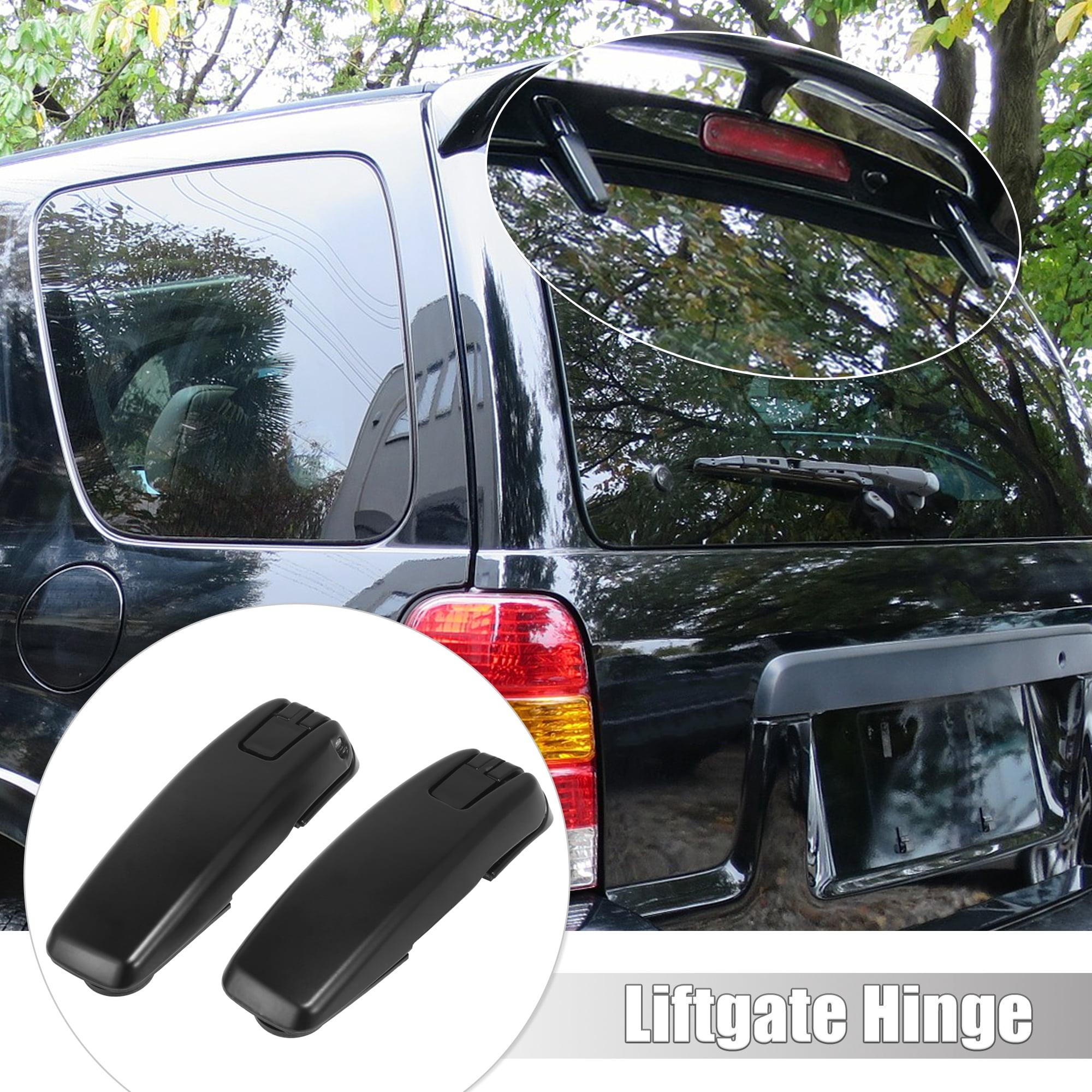 Unique Bargains 1 Pair Liftgate Hinges Left Right Rear Window Glass Hinge for Ford