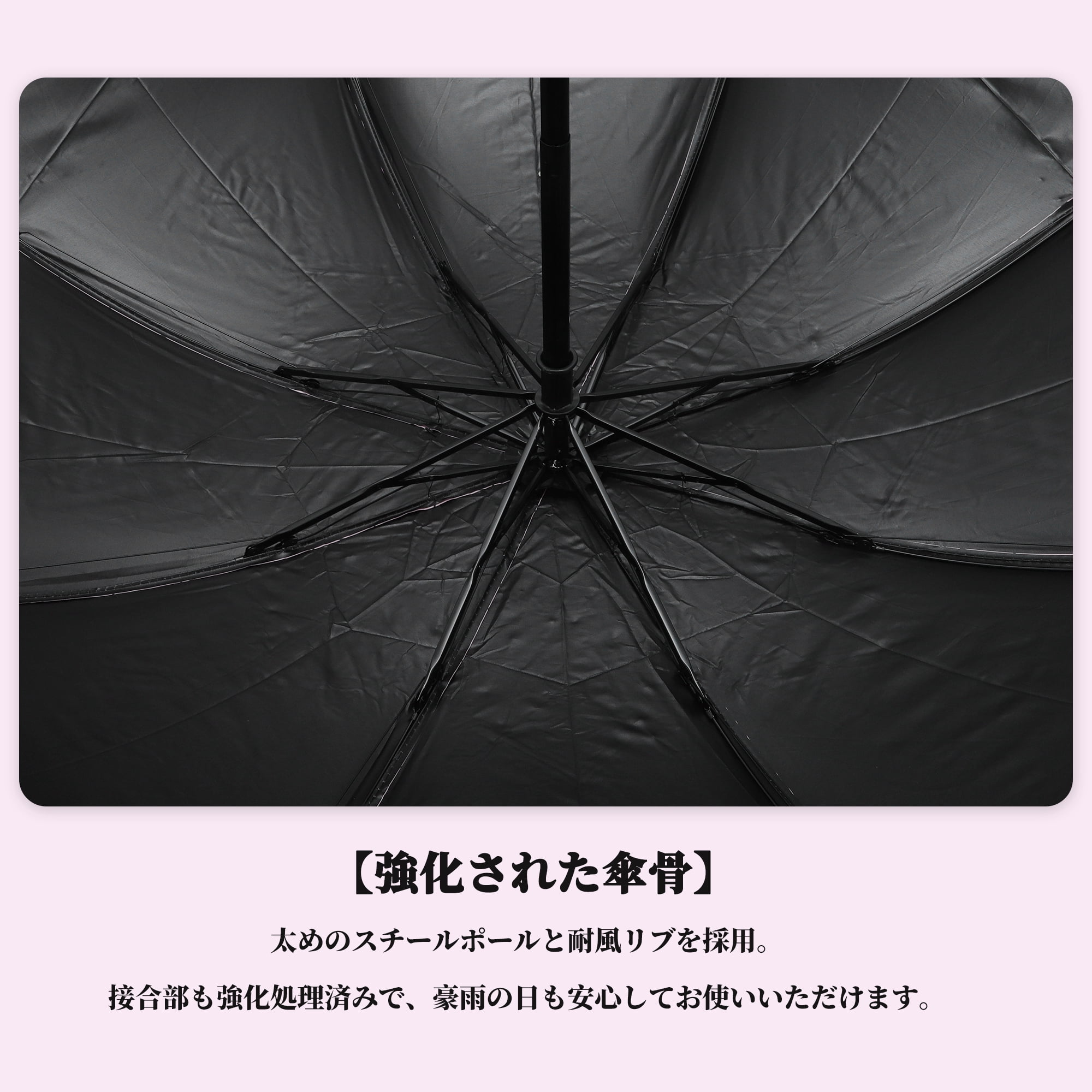 Unique Bargains Portable Manual Open Close Rain Windproof  Umbrella Pink