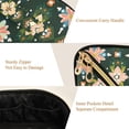 thumbnail image 5 of FORMRS Makeup Bag Travel Cosmetic Organizer for Women Fold Flat Zipper Pouch with Handle, Pink Geometric Flowers, 5 of 8