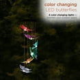 thumbnail image 5 of Alpine Corporation 5" x 27" Solar-Powered Color Changing LED Butterfly Windchime, 5 of 14