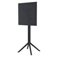 thumbnail image 4 of Sky Ares Square Bar Set with 2 Barstools Black, 4 of 5