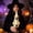 B, variant on Halloween Taper Candles - White Ghost Face Witch Smokeless Candles With Spider Pattern, Gothic Black Witch Hat Wax Taper Candles for Candleholders Mantelpieces Spooky Decor & Parties