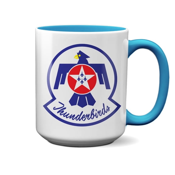 USAF Thunderbirds Logo Light Blue 15oz Mug