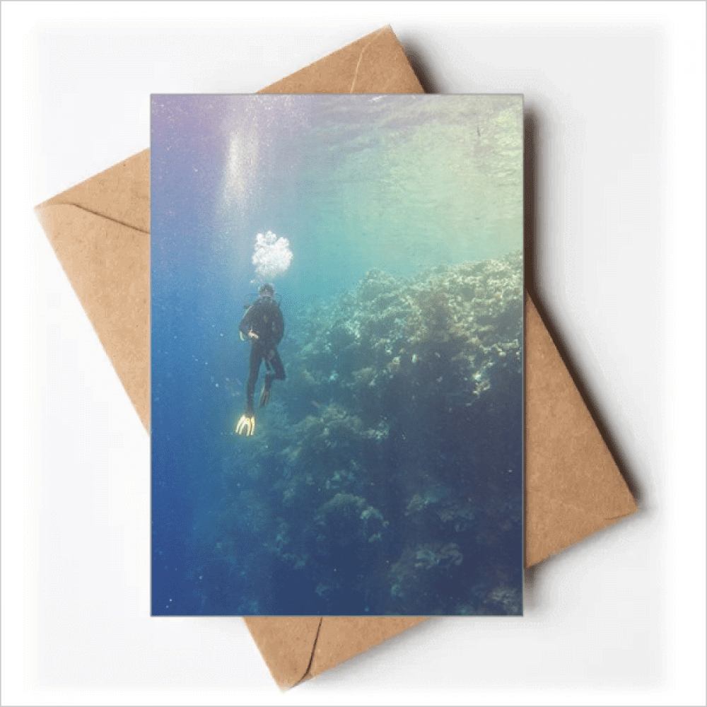 Ocean Water Diving Science Nature Picture Greeting Cards You are Invited Invitations