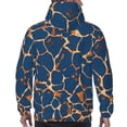 thumbnail image 7 of Pofeuu Giraffe Skin Print Mens Casual Hooded Collar Drawstring Hoodies Pullover Sweatshirts Casual Long Sleeve Shirts-3X-Large, 7 of 7