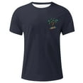 thumbnail image 4 of Fnnxeal Men's Oversized Palm Tree Graphic Tee - 2XL Navy, Big & Tall Stretchy Polyester Blend, Beach Casual T-Shirt, 4 of 4