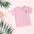 thumbnail image 4 of WUANDIXFA Girls Undershirts Girls Pleated T Shirts Kids Summer Short Sleeve Fashion Tops Tees Short Sleeve Shirt for Girls Summer Short Sleeve Shirts Yellow,5-6 Years, 4 of 5