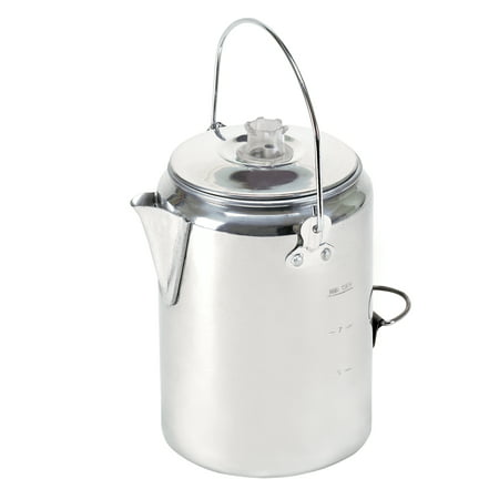 Stansport Aluminum Percolator Coffee Pot- 9 Cup