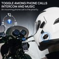 thumbnail image 3 of Casco de moto ILM 902BT PRO Bluetooth Modular Blanco M, 3 of 7