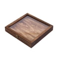 thumbnail image 4 of yuksok Specimens Display Case Dustproof Desktop Decoration Wood Jewelry Storage Box 30cmx30cmx4.5cm, 4 of 9