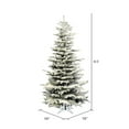 thumbnail image 3 of Vickerman 8.5' Flocked Sierra Fir Slim Artificial Christmas Tree, Unlit, 3 of 5