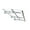 Silver+Clear#0, variant on Patio Umbrellas DA5934C Series Door Window Awning Canopy Made of 0.137Inch Thick Crystal Solid Polycarbonate Sheet and Aluminum Alloy with Valance in size of 59" Wide x 34" Deep for Masonry Concrete