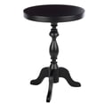 thumbnail image 4 of Lavish Home Pedestal Side Table - Round End Table with Vintage Look (Black), 4 of 9