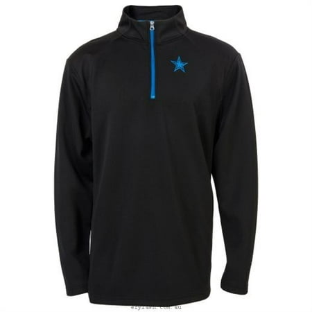 Dallas Cowboys Mens Jackets - Dallas Cowboys Mens Black Volt Quarter-Zip Jacket