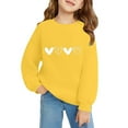 thumbnail image 5 of KAUOD Teen Girls Crew Neck Sweatshirts Cute Heart Graphic Pullover Tops Clothes Kids Ribbed Cuffs Oversized Cotton Hoodies, 5 of 8