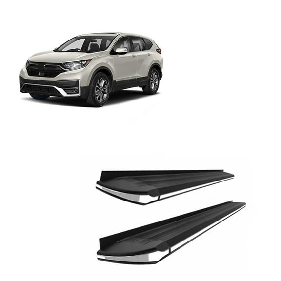 Black Horse Black Aluminum Exceed Running Boards Compatible with 2017-2022 Honda CR-V All