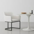 thumbnail image 2 of Manhattan Comfort Serena Dining Armchair with Steel Frame in Cream, 2 of 10