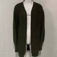 thumbnail image 1 of Suéter tipo cárdigan de color liso, chaqueta de punto suelta, suéter de otoño e invierno para hombre, 1 of 6