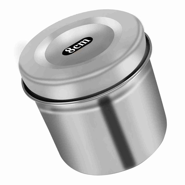 Boîte à Alcool en Acier Inoxydable Conteneur Médical en Coton 8cm