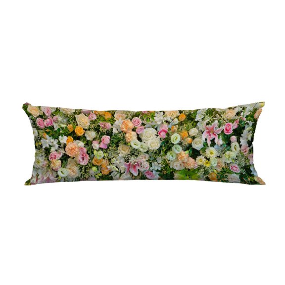 ECZJNT wedding flower Pillow Cover Body Pillowcase Pillow Protector 20x60 Inch