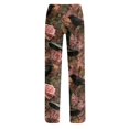 thumbnail image 7 of Zydvens Women Halloween Pajama Pants Wide Leg Lounge Wear with Pockets Soft Elastic Waist Drawstring Sleepwear Bottoms Knit Pumpkin Bat Print Costume Cosplay Party S-3XL, 7 of 7