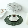 thumbnail image 2 of Joernso Vintage Lace Decor Serving Tray Retro Style Beautiful ABS Resin Coffee Tray for Home, 2 of 7