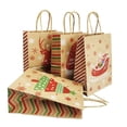 thumbnail image 4 of Bolsa de papel para regalo de Navidad, 4 piezas, Papá Noel, galletas, dulces, manualidades, fiesta de navidad, 4 of 4